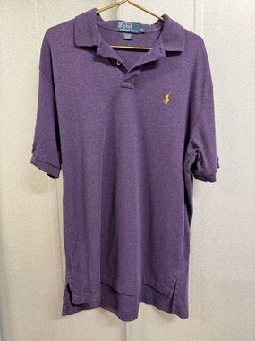 Polo by Ralph Lauren Purple Short-Sleeve Polo with Yellow Pony